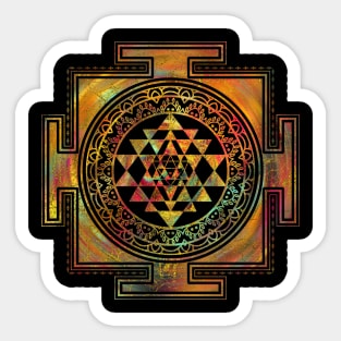 Colorful Sri Yantra  / Sri Chakra Sticker